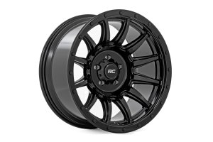 Wheel - Rough Country - 90 Series, One-Piece - Gloss Black